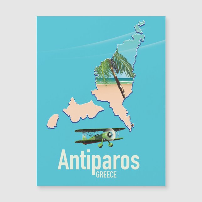 Mapa de viagem Antiparos Grécia (Frente)