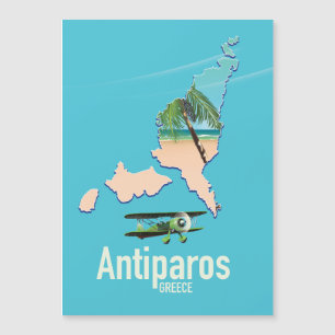 Mapa de viagem Antiparos Grécia