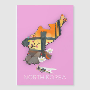 Mapa de viagem da Coreia do Norte