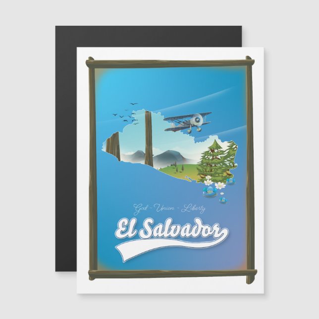 Mapa de viagem de El Salvador (Frente/Verso)