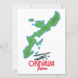 Mapa de viagem de Okinawa Japão