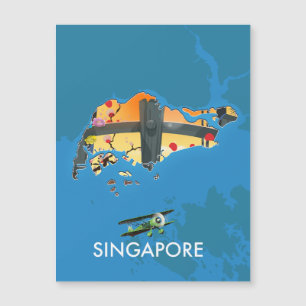 mapa de viagem de Singapura