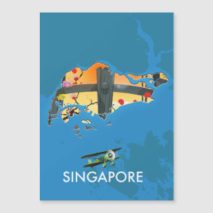 mapa de viagem de Singapura