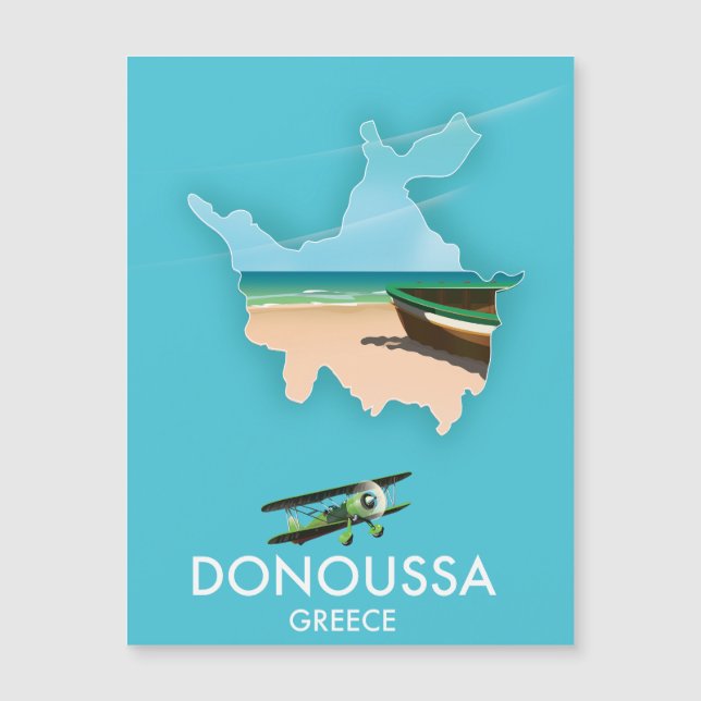 Mapa de viagem Grécia de de  de Donoussa (Frente)