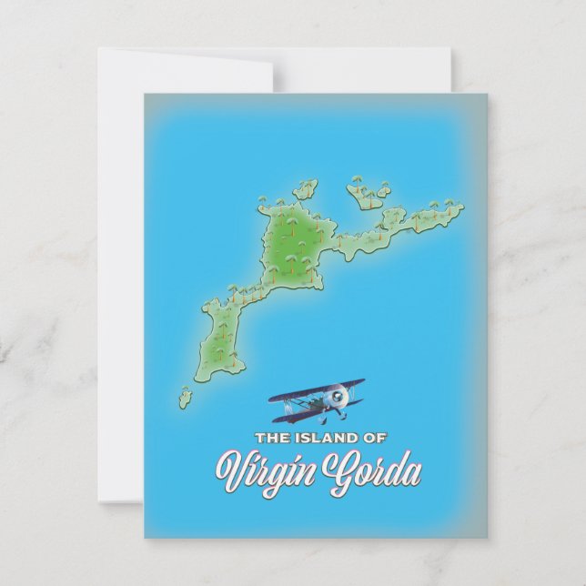 Mapa de Virgin Gorda (Frente)