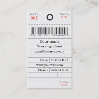 Mapa de visita etiqueta