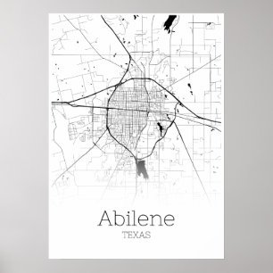Mapa do Abilene - Texas - Poster do mapa da cidade