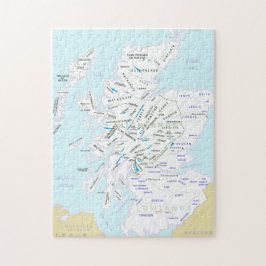Mapa do clã do quebra-cabeça de serra de vaivém de