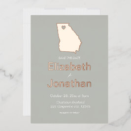 Mapa do Estado da Geórgia Salvar a Data Rosa Doura