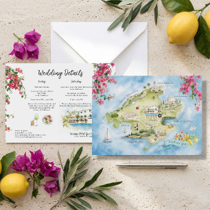 Mapa do Fim de Semana de Casamento em Maiorca It