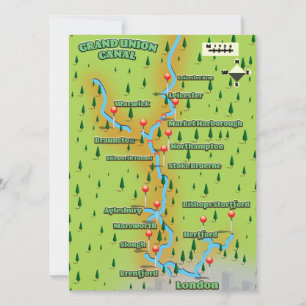 Mapa do Grand Union Canal