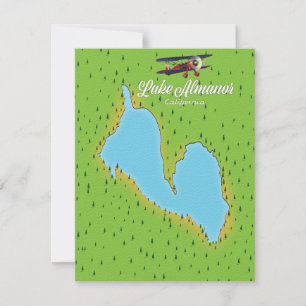 Mapa do Lago Almanor Califórnia EUA