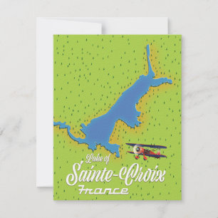 Mapa do lago de Sainte-Croix France