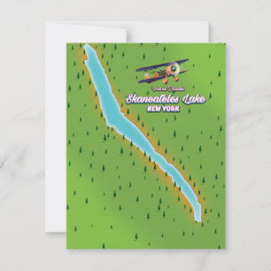 mapa do lago de Skaneateles de nova iorque