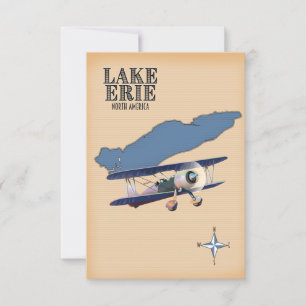 Mapa do Lago Erie América do Norte