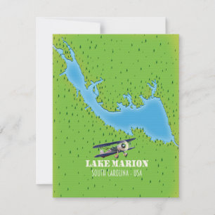 Mapa do Lago Marion Carolina do Sul