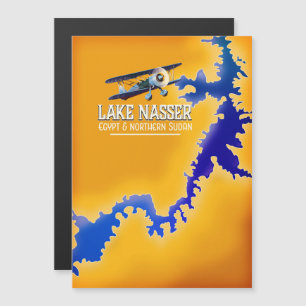 Mapa do Lago Nasser no Egito e no Sudão