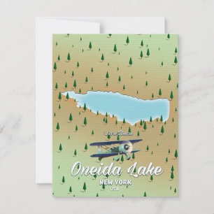 Mapa do Lago Oneida Nova York