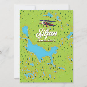 Mapa do Lago Siljan Suécia