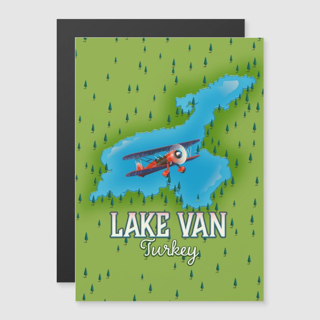 Mapa do Lago Van Turquia (Frente/Verso)