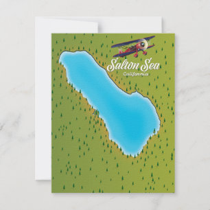 Mapa do Mar de Salton Califórnia EUA