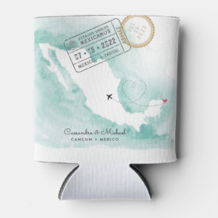Mapa do México Cancun Porta-bebidas