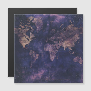 Mapa do Mundo Celestial de Roxo Vintage (9)