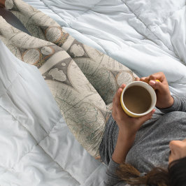 Mapa do Mundo do Capitão Cook 1799 Leggings - Lega