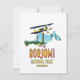 Mapa do Parque Nacional Borjomi Geórgia