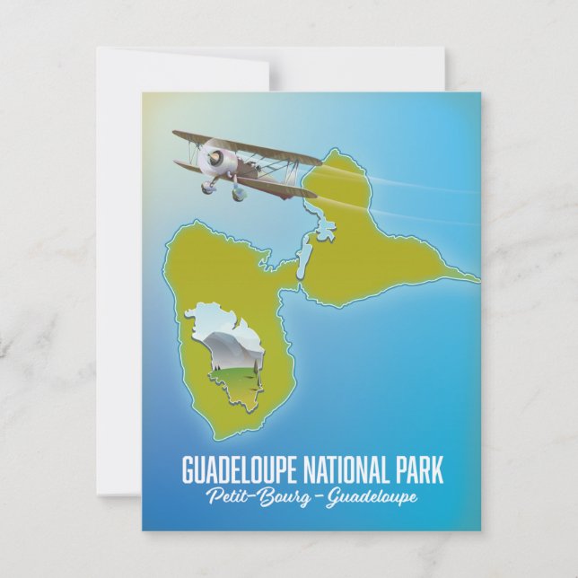 mapa do Parque Nacional da Guadeloupe (Frente)
