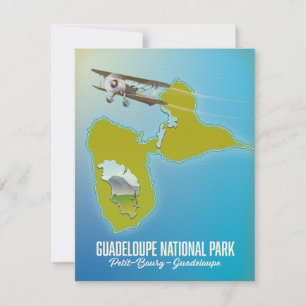 mapa do Parque Nacional da Guadeloupe