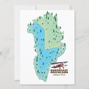 Mapa do Parque Nacional do Nordeste da Groelândia