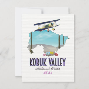 Mapa do parque nacional do Vale Kobuk Alasca