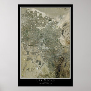Mapa do Poster do Nevada em Las Vegas
