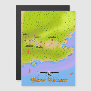 Mapa do Rio Thames London