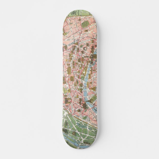 Mapa do Skateboard em Paris - Escola Secundária (Frente)