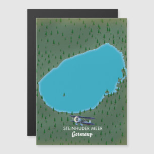 Mapa do Steinhuder Meer Alemanha