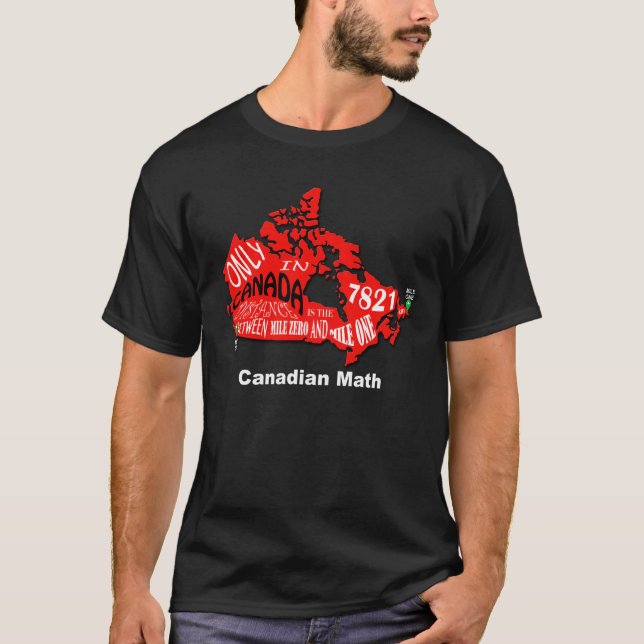 mapa do t-shirt básico de Canadá (Frente)