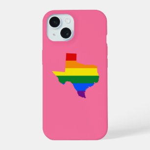 Mapa do Texas com orgulho LGBT na capa Case-Mate p