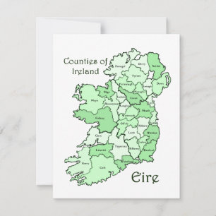 Mapa dos condados da Irlanda