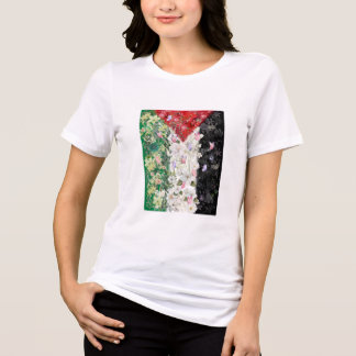 Mapa Floral da Palestina - Camiseta do Mapa Livre