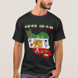 Mapa Grátis do Irã – Camisa Iraniana do Leão e Sol