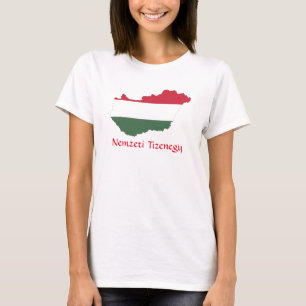 Mapa Húngaro Nemzeti Tizenegia T-Shirt