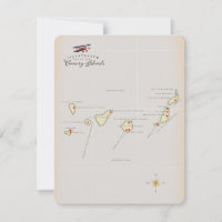 Mapa ilustrado das Ilhas Canárias.