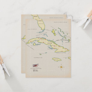 Mapa ilustrado de Cuba