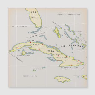 Mapa ilustrado de Cuba