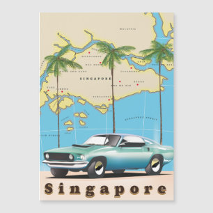 Mapa ilustrado de Singapura