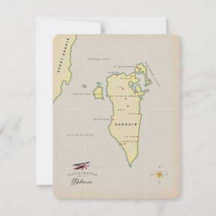 Mapa Ilustrado do Bahrein