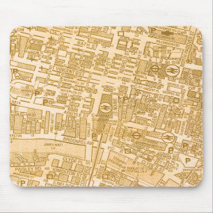 Mapa Mousepad da cidade de Glasgow