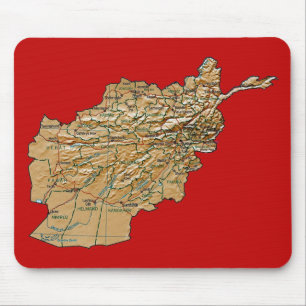 Mapa Mousepad de Afeganistão